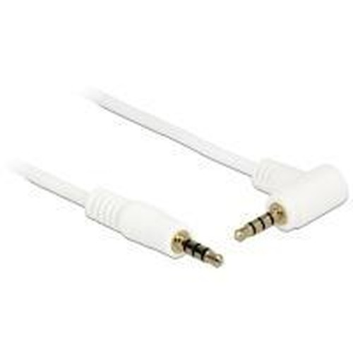 Delock cavo jack 35 mm 4 pin maschio maschio angolato 05 m bianco