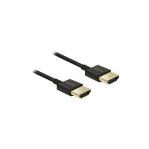 DeLOCK HDMI/HDMI, 0.5 m cavo HDMI 0,5 m HDMI tipo A [Standard] Nero (Delock Premium - HDMI med Ethernet-kab)