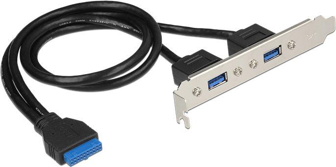 DeLOCK 84836 scheda di interfaccia e adattatore Interno USB 3.2 Gen 1 3.1 Gen 1 (Delock Slotblech 2x USB3.0 extern)