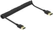 Delock Cavo a spirale HDMI 4K 60 Hz