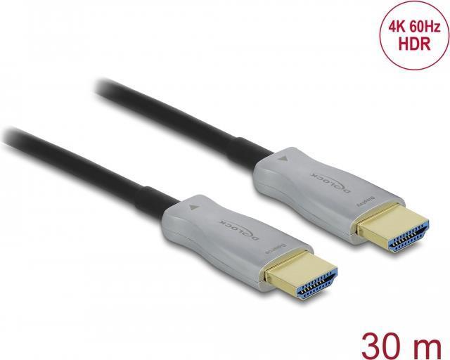 DeLOCK Cavo ottico attivo HDMI 4K 60 Hz 30 m (Delock HDMI-kabel - 30 m)
