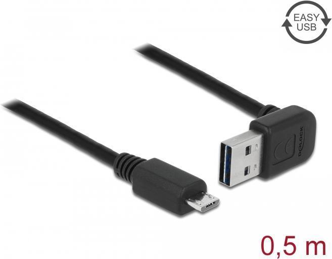 Delock Kabel Easy-USB 2.0 TIPO-A Connettore angolato / UND