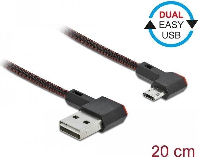 Delock Cavo EASY-USB 2.0 da spina di tipo A a spina Micro-B di tipo EASY-USB
