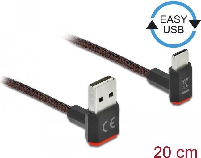 DeLOCK 85274 cavo USB 0,2 m USB 2.0 USB A USB C Nero (Delock Easy - USB Type-C kabel - USB t)