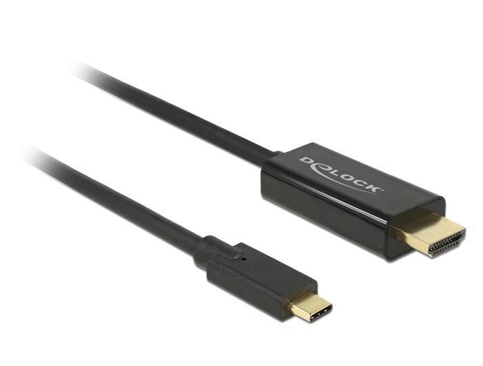 DeLOCK 85290 cavo e adattatore video 1 m USB tipo-C HDMI Nero (Delock Kabel USB-C auf HDMI 4K 60Hz 1m)