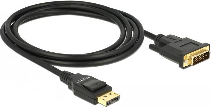 DeLOCK 85313 cavo e adattatore video 2 m DisplayPort DVI-D Nero (DeLOCK display kabel - 2 m)