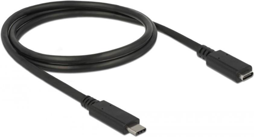 DeLOCK 85533 cavo USB USB 3.2 Gen 1 [3.1 Gen 1] 1 m USB C Nero (Delock USB Type-C forl?ngerkabel - U)