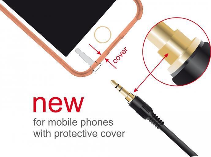 Delock Cavo di prolunga jack da 3,5 mm 3 pin maschio a femmina da 1 m nero