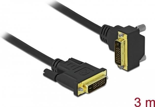 Delock Cavo DVI 24 1 spina a 24 1 spina angolata 3 m
