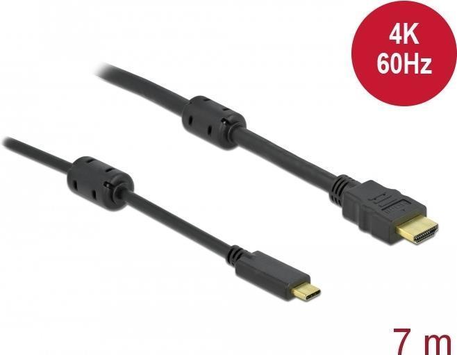 Delock Cavo attivo da USB-C a HDMI (DP Alt Mode) 4K, 60Hz, 7m