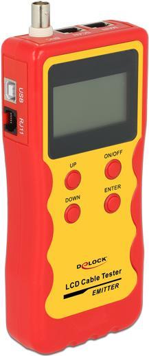 Delock Tester per cavi LCD RJ45 / RJ12 / BNC / USB