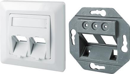 DeLOCK 86202 cassetta di scarico (Delock Keystone Wall Outlet - stik til)