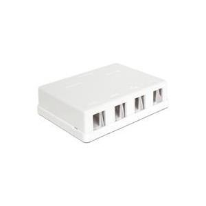 Vier Keystone Ports mit 19,2 x 14,9 mm Ã¢â‚¬Â¢ KabelfÃƒÂ¼hrung 180Ã‚Â° Ã¢â‚¬Â¢ Integriertes Beschriftu