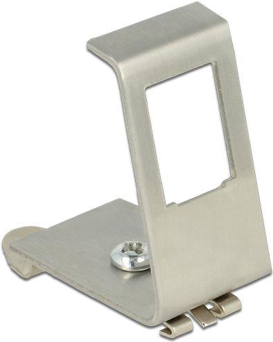 Delock Staffa metallica Keystone 1 porta per guide DIN