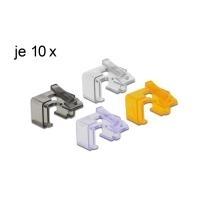 Delock Clip di riparazione RJ45 set da 40 pezzi 2 (trasparente, nero, viola, arancione)