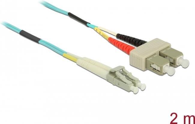 Cavo Delock LWL da LC a SC multimodale OM3 2 m