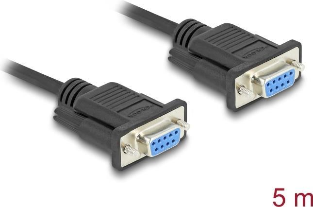 DeLOCK Cavo seriale RS-232 D-Sub9 femmina per femmina 5 m (Delock - serielt kabel - DB-9 til DB-9)