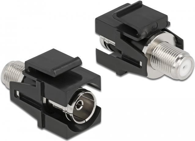 Delock Modulo Keystone da presa IEC a presa F nero