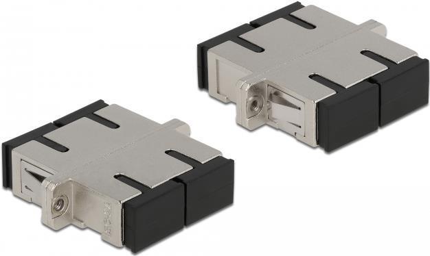 Delock Accoppiamento in fibra ottica da presa duplex SC a presa duplex SC in metallo monomodale