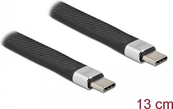 Delock Cavo a nastro FPC da USB Type-C a USB Type-C 13 cm PD 5A E-Marker