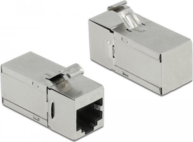Delock Modulo Keystone da jack RJ45 a jack RJ45 Cat.6A angolato a 90Ã‚Â°