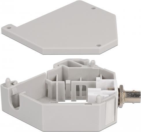 Delock Adattatore per guida DIN con presa Keystone ST Simplex su presa ST Simplex