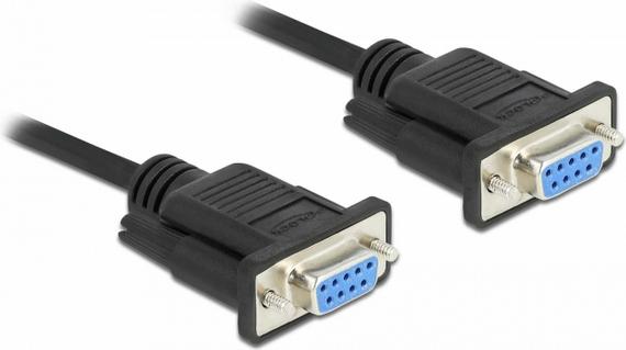Cavo seriale Delock RS-232 D-Sub 9 modem null femmina-femmina