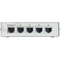 Delock switch RJ45 10/100 Mbps bidirezionale manuale a 4 porte