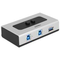 Delock Switch USB 3.0 2 Porta manualmente bidirezionale