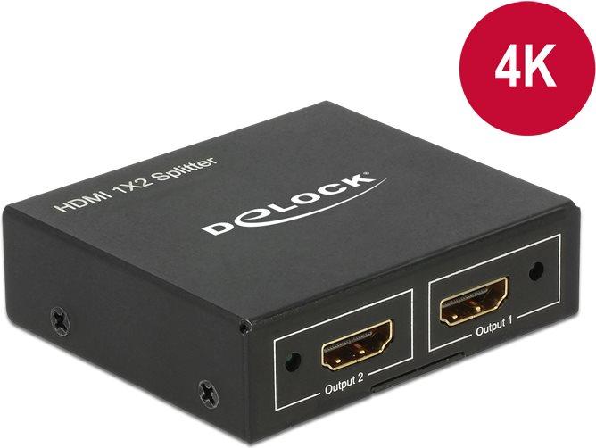 High Speed HDMI HDCP 1.3 2 x HDMI-A 19 Pin Buchse (Ausgang) 1 x HDMI-A 19 Pin Buchse (Eingang 1 x 5 V DC Buchse 55 mm x 21 mm