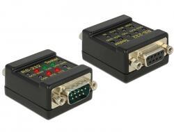 DELOCK RS-232 Tester DB9 Socket per Plug DB9