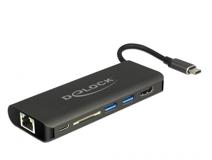 Anschlsse 1 x Gigabit LAN 10/100/1000 Mb/s RJ45 Buchse 1 x HDMI-A 19 Pin Buchse 1 x USB Type-C PD Buchse (Stromversorgung) 2