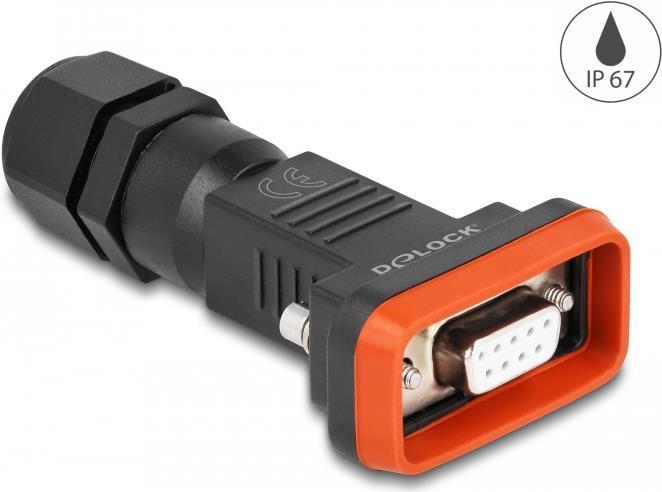 Presa D-Sub a 9 pin Delock con custodia impermeabile IP67