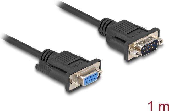 DeLOCK Cavo seriale RS-232 D-Sub9 maschio per femmina 1 m (Delock - serielt kabel - DB-9 til DB-9)