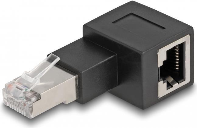 DeLOCK Adattatore da maschio RJ45 a femmina RJ45 Cat.6A 90Â° angolato verso destra (Delock netv?rksadapter)