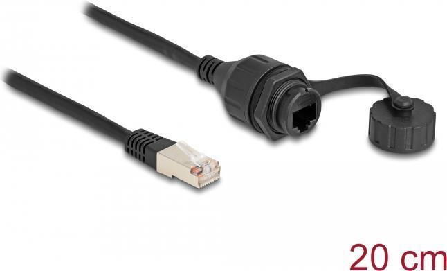 Cavo Delock da spina RJ50 a presa RJ50 per installazione con cappuccio di chiusura