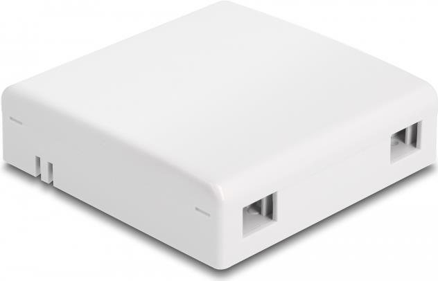 Delock Presa da parete FO per 2 x SC simplex o LC duplex bianco