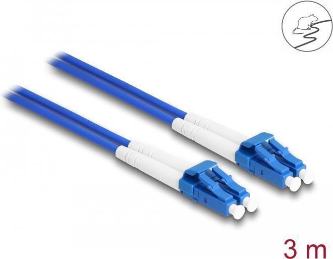 Delock - Cavo di rete - Modalità singolo LC (M) a LC Single Mode (M) - 3 m - 3 mm - Fibra di vetro - Duplex - 9/125 Micrometro