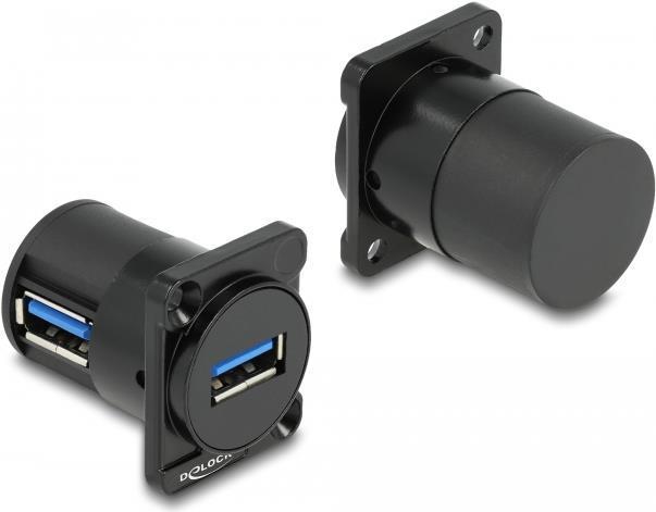 Delock Modulo di tipo D USB 2.0 tipo A da femmina a femmina con angolo di 90Ã‚Â°