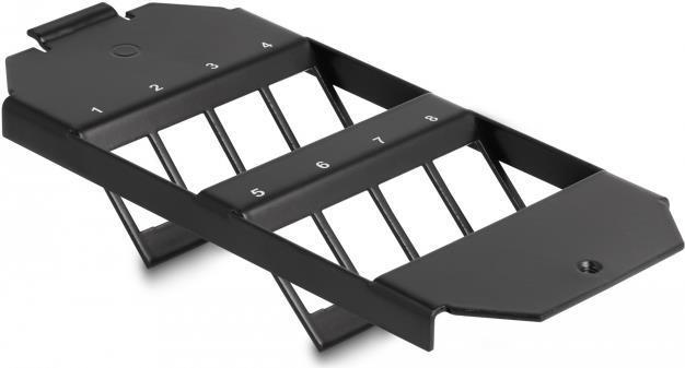 Delock Supporto Keystone a 8 porte per serbatoio a pavimento