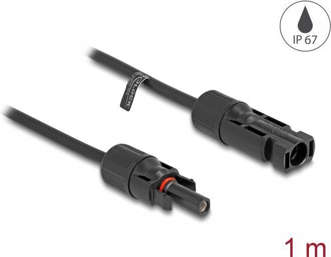 Cavo solare Delock DL4 da 6 mmÃ‚Â² maschio a femmina 1 m nero