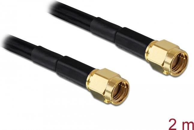 Delock Cavo antenna RP-SMA maschio RP-SMA maschio LMR/RF195 2 m