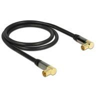 DeLOCK 88781 cavo coassiale RG-6/U 1 m IEC Nero (Delock antennekabel - 1 m)
