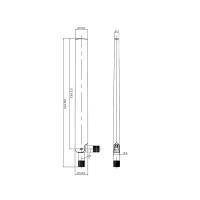 DeLOCK 88900 antenna di rete Antenna omnidirezionale RP-SMA 6 dBi (Delock WLAN RP-SMA - antenne)