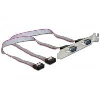 DeLOCK 89083 scheda di interfaccia e adattatore (Delock Slotblech Seriell 2xPort DB9 extern KabellÃƒÆ’Ã‚Â¤nge 27cm, B