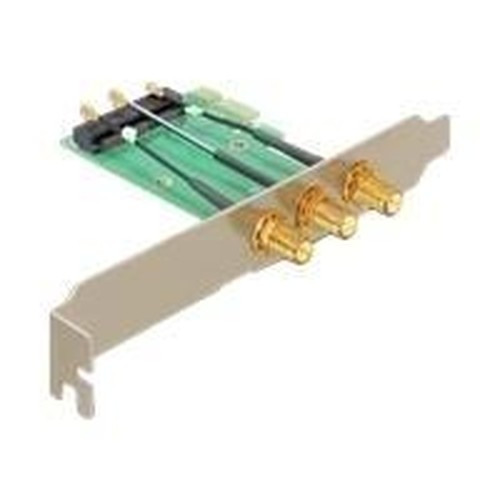 DeLOCK 89294 scheda di interfaccia e adattatore Interno RP-SMA Delock PCI Express Karte Mini PCIe Slot + 3 RP-SMA AnschlÃ¼