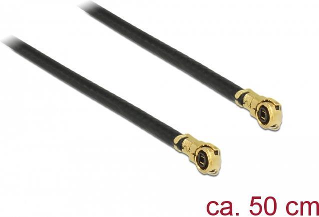 Delock Cavo antenna MHF 4L maschio a MHF 4L maschio 1.13 50 cm