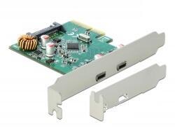 DELOCK PCI Express X4 Scheda a 2x SUPERSPEED esterno USB Type-C