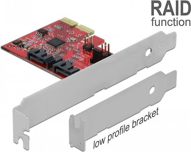 Delock Scheda PCI Express SATA a 2 porte con RAID 1 - mirroring dei dati esistenti (90406)