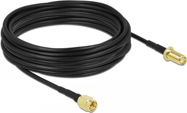 DeLOCK Cavo antenna SMA maschio per SMA femmina LMR/CFD100 10 m low loss (Delock forlngerkabel til antenne - 10)